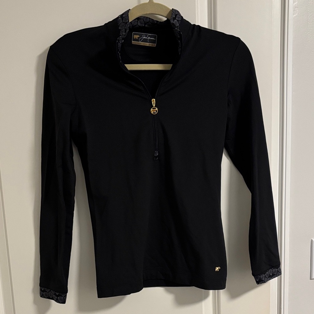 Jack Nicklaus women’s golf half zip pullover in black size XS